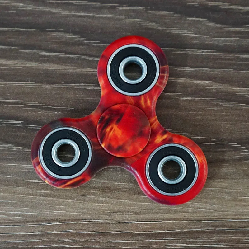 Красный Распродажа Спиннер ручной Спиннер снятие стресса Tri-Spinner Спиннер ручной Спиннер камуфляж многоцветный EDC фокус Игрушки B0507 - Цвет: Красный