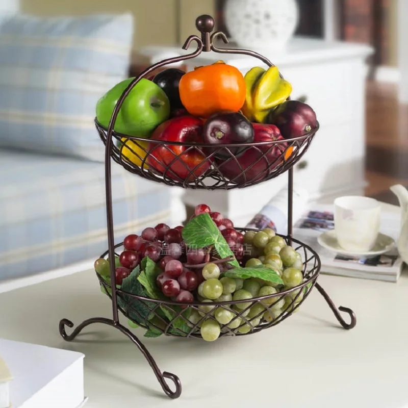 Корзина для фруктов Bandeja кухонный стеллаж хранения горшки металлическая