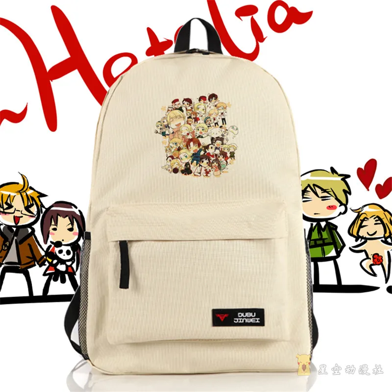 Рюкзак Hetalia с мультипликационным принтом Axis Powers аниме APH школьные сумки