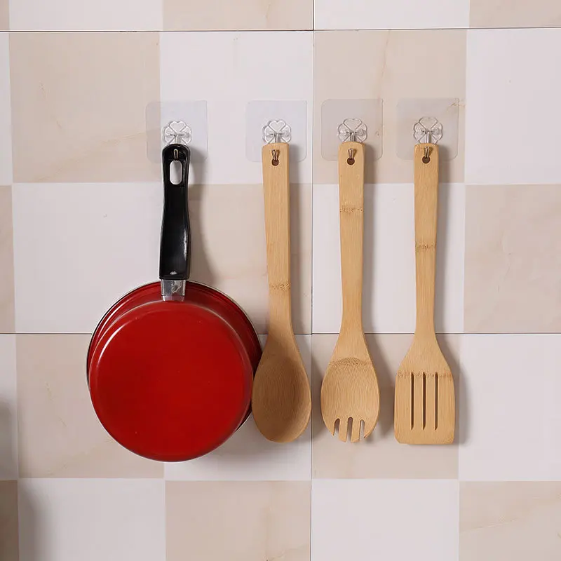 Прозрачные крепкие самоклеящиеся вешалки для дверей 15 шт. настенное полотенце