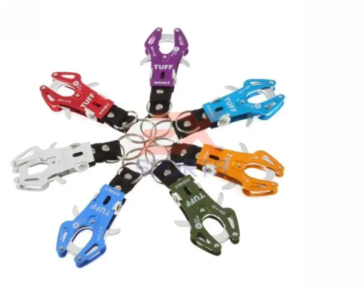 5X Кемпинг брелок карабин голова тигра для пешего туризма клипса кемпинга