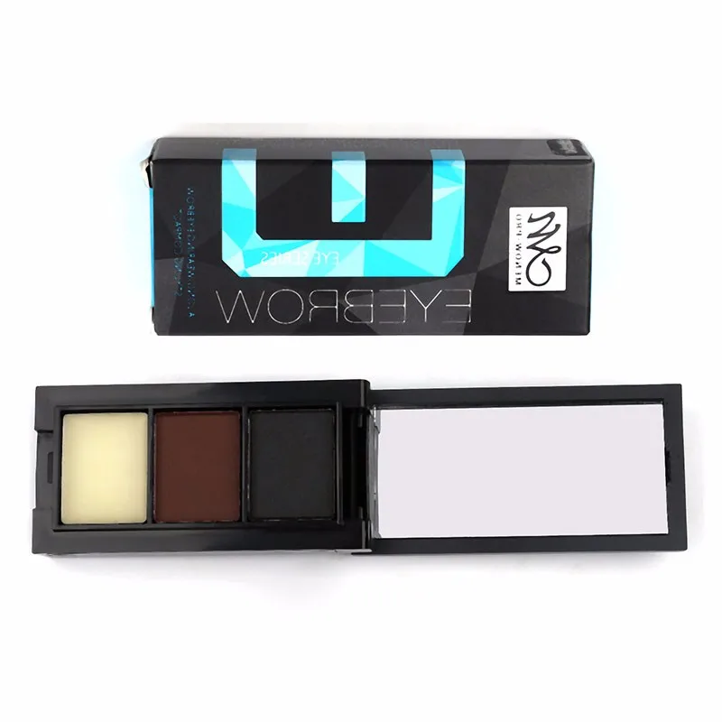 Menow Brand Colors Eyebrow with Brush Natural Three-Dimensional Waterproofing Make up Cosmetic Wholesale E15001