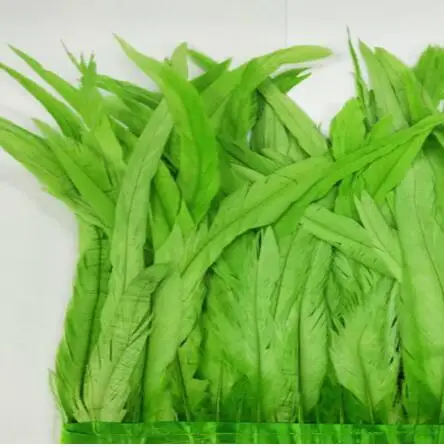 Fruit green Дизайн 5 ярдов/л Цвет Петух Coque хвост бахрома 30-35 см шитье петух отделка из перьев/ленты 12 цветов - Цвет: Fruit green