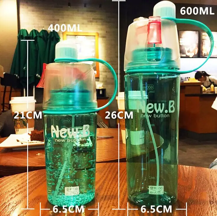 Новейший дизайн пластиковая спрей бутылка с распылителем чашки Портативный