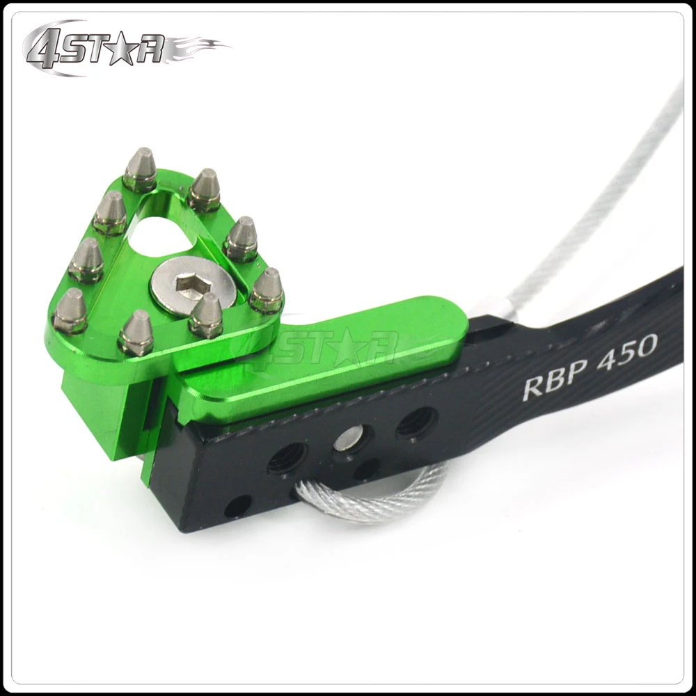 Мотоцикл с ЧПУ Алюминий педаль тормоза для KAWASAKI KXF450 KX450F 2006- KLX450R 2008-2009 Байк