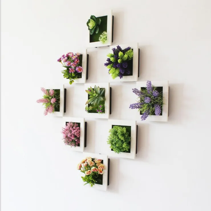 3D креативные сочные растения имитация дерева фоторамка Украшение стен