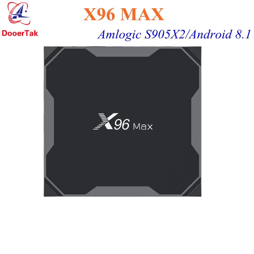 5 шт. X96 Max tv Box Android 8,1 Amlogic S905 X2 4 Гб DDR4 64 Гб Max 2,4 г/5 г двойной WiFi USB3.0 BT4.2 поддержка 4K H.265 медиаплеер