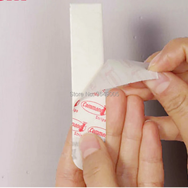 Tiras de repuesto para mando de pared, accesorio para colgar en la pared, peque&ntilde;o, mediano, grande, 3M, 1000 unidades-4