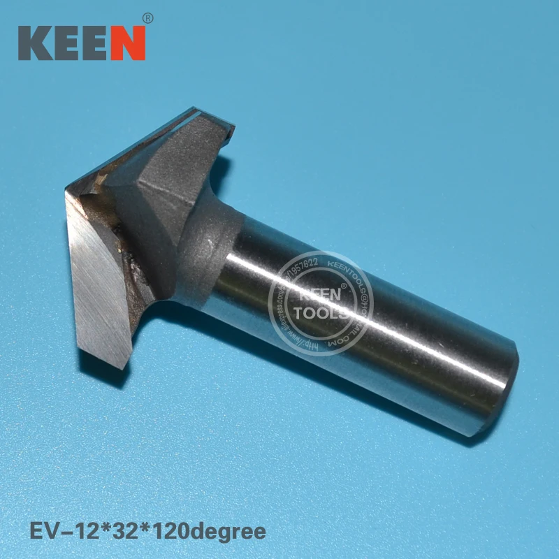 

12*32*120 Degree 3D CNC Router V Groove Bit Woodworking Parts can be Applied to Acrylic MDF PVC 3D Engraving and Chamfer etc