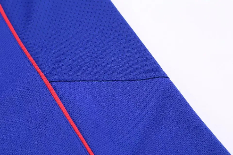 20018 синий мужской тренировочный короткий рукав Джерси дышащая спортивная одежда