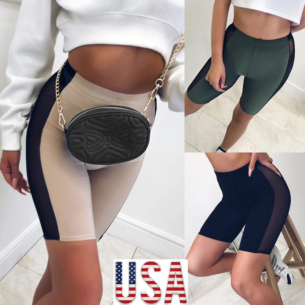 Hirigin женские велосипедные шорты для танцев, Gymwear, байкерские шорты из лайкры для девочек, повседневные спортивные шорты