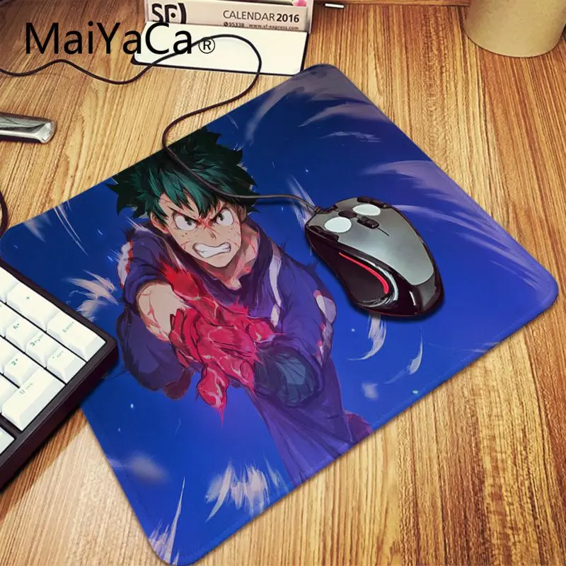 Lock Edge 20x25cm Maiyaca my hero Academy коврик для мыши геймер игровые коврики настольная клавиатура игровой коврик для мыши геймер 60X30 см большой Офисный Компьютерный стол коврик - Цвет: Lock Edge 20x25cm