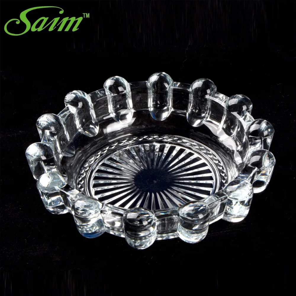 пепельница 1 ПК Прозрачный Стеклянная Пепельница домашний круглый карманная