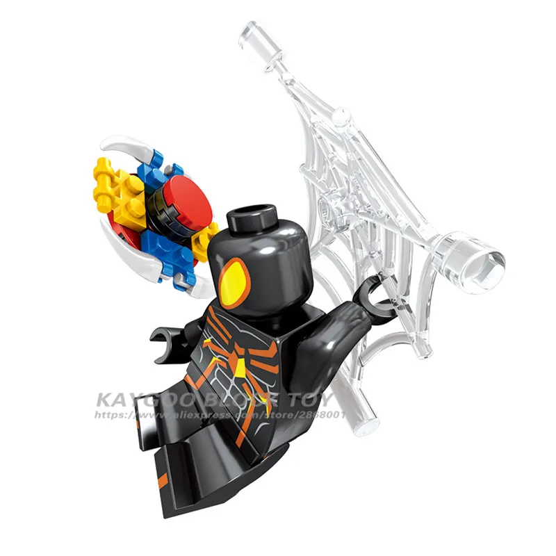 Анти яд совместимые legoings Дэдпул Человек паук Фигурки Супер Герои Мстители