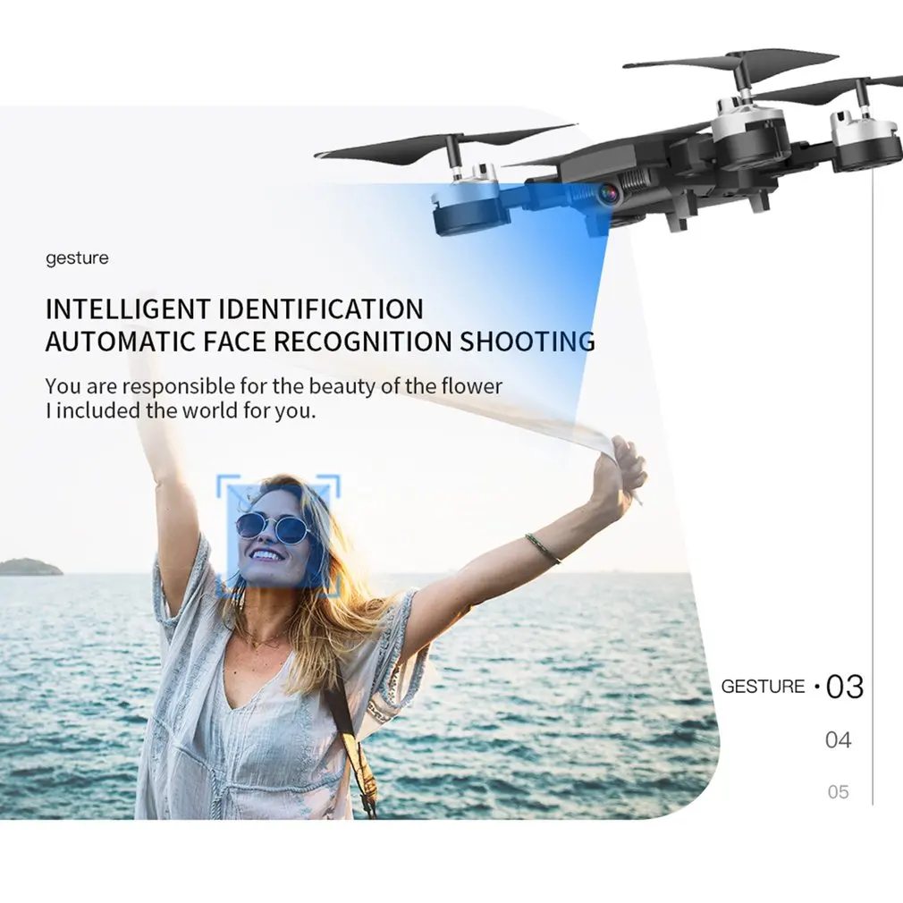HJ28 складной Радиоуправляемый Дрон 4 канала Wifi 2MP/5MP FPV камера Дрон высота удержания жестов фото/видео Радиоуправляемый квадрокоптер
