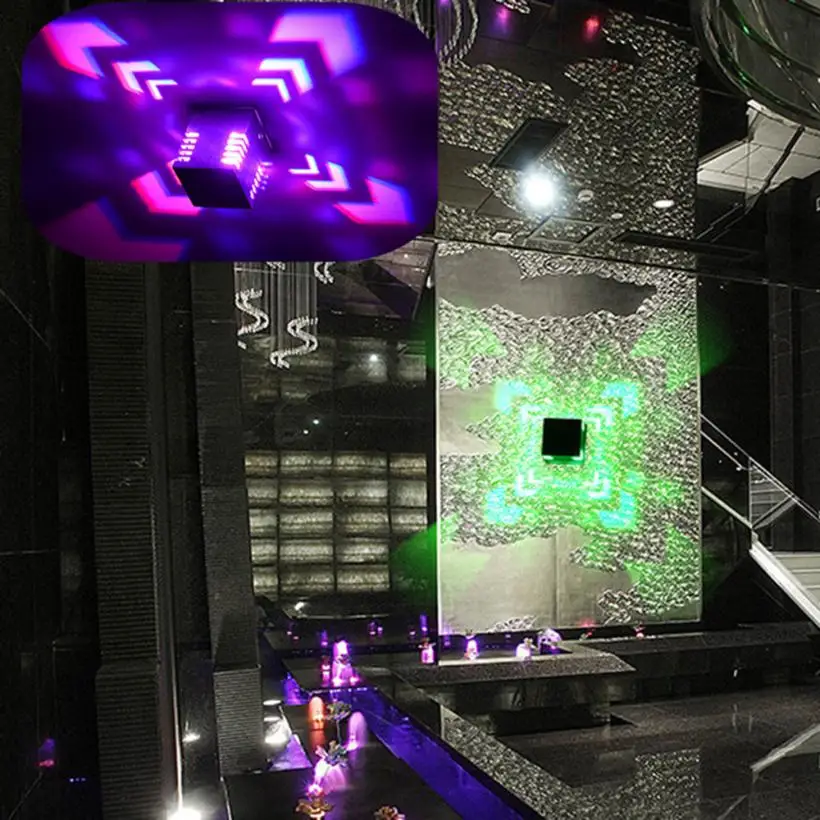 MUQGEW цветная RGB квадратная настенная лампа для установки поверхности