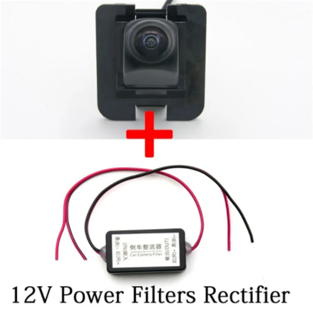 Camera with filter 1080P рыбий глаз траектории треков камера заднего вида для Mercedes Benz W204 W212 W221 S класс Viano Vito 2010 2011 2012 S600 S550 - Название цвета: Camera with filter