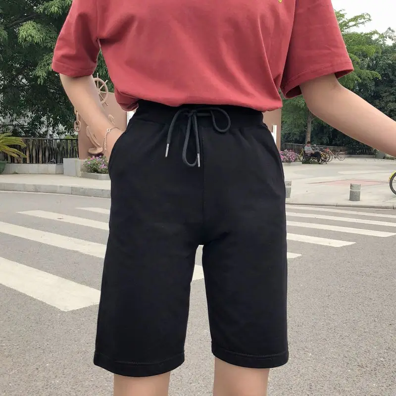 2018 S-2XL летние шорты Твердые упругие талии бермуды Повседневное Короткие штаны