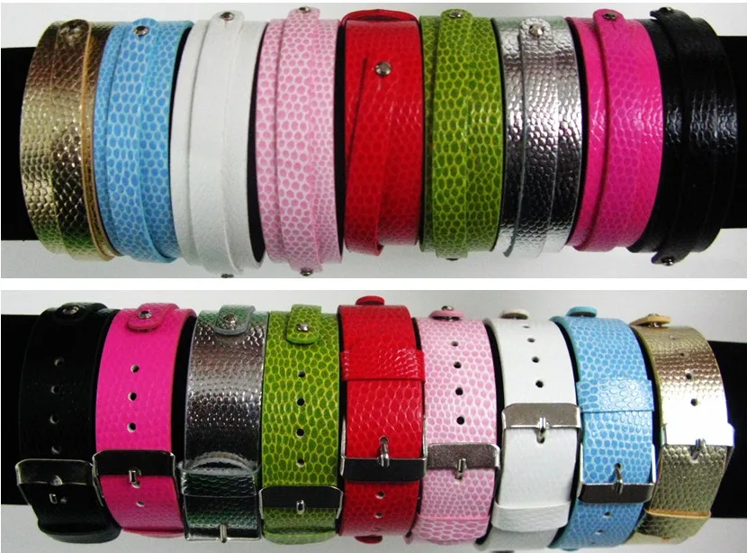 Оптовая продажа металла способа дешевый смешанный цвет 50 шт. 18 + 8 мм ПУ Кожаный