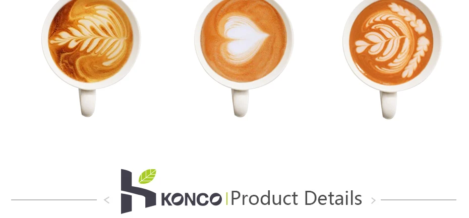 Кувшин для вспенивания молока KONCO из нержавеющей стали, кофейные кружки цвета радуги на заказ, вспениватель молока на пару для эспрессо-машин