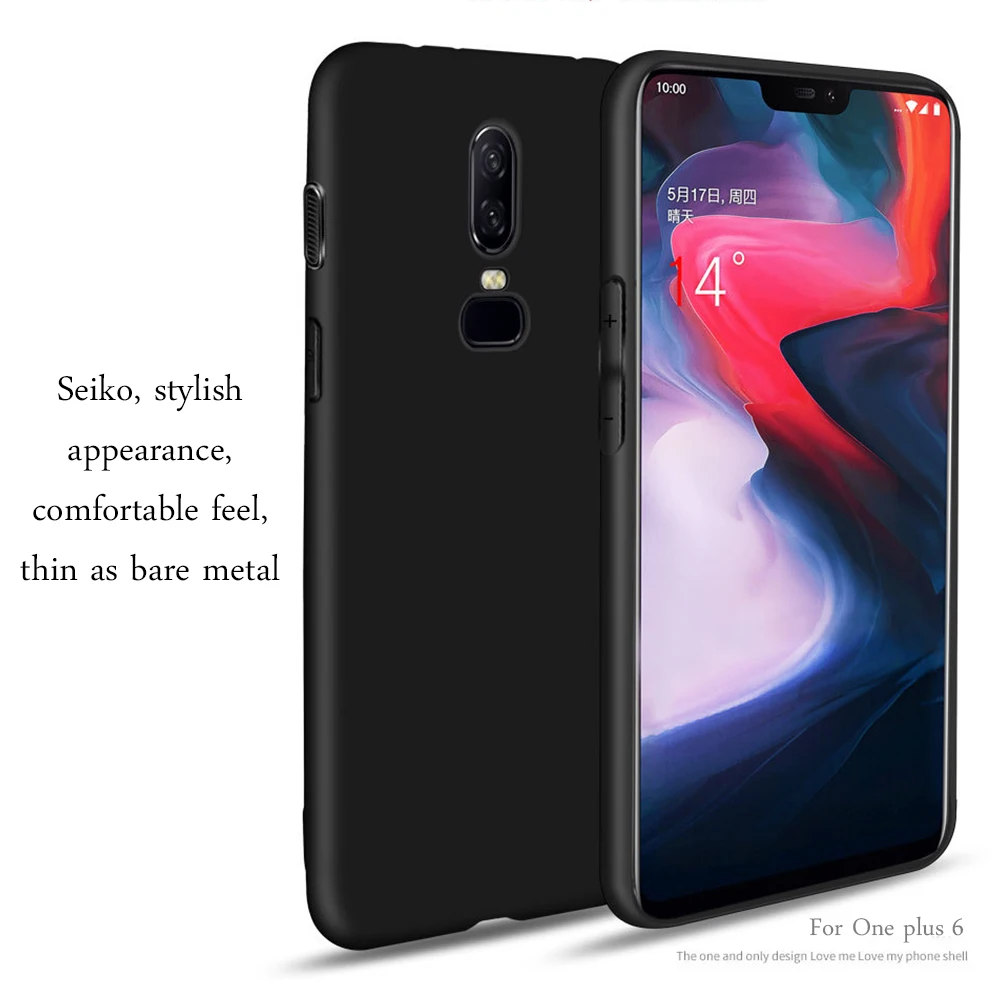 Phone Case For OnePlus 5T 5 6 Simple Solid Color Ultrathin Soft TPU Cases Candy Back Cover Fundas Coque |