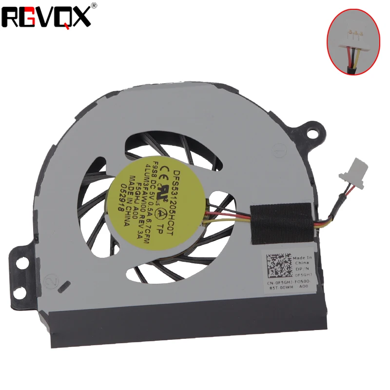 

New Laptop Cooling Fan for Dell Inspiron 14R N4010 1464 1564 1764 P/N DFS531205HC0T MF60100V1-Q010-G99 CPU Cooler Radiator