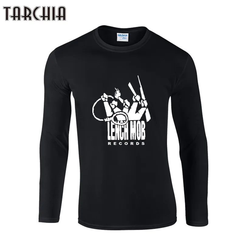 Футболка TARCHIA мужская с длинным рукавом забавная тенниска из хлопка мягкая майка