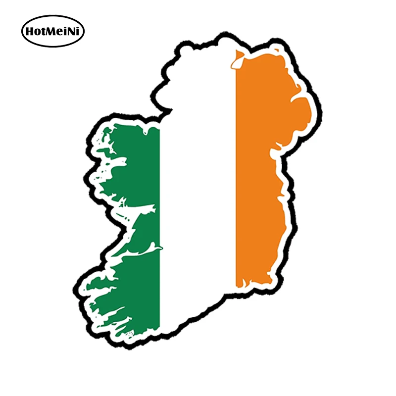 HotMeiNi наклейка для автомобилей 3D Ireland Eire флаг карта страна автомобильный Стайлинг