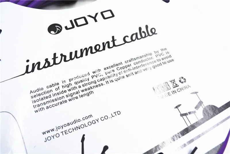 JOYO CM 12 15 футов 4 5 м экранированный моно 6 3 мм Мужской Угловой металлический штекер