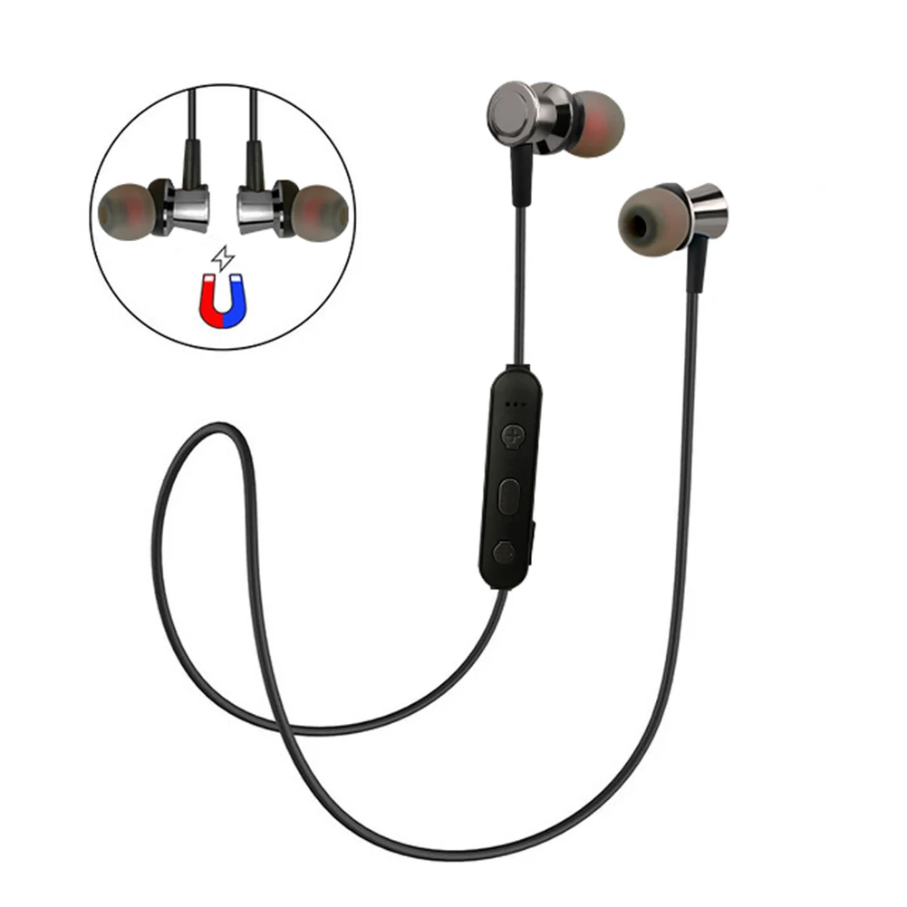 Магнитные наушники Bluetooth 4 2 гарнитура Спортивная беспроводная с микрофоном для