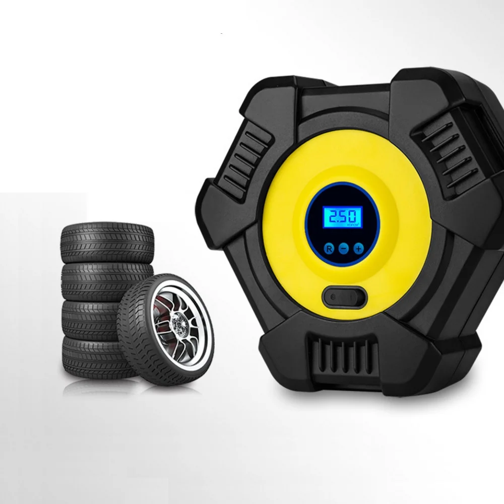 Zeepin надувной насос 12V 120W цифровой электрический механический мембранный дозирующий шин воздушный компрессор для автомобиля плавательный кольцо надувные кровати