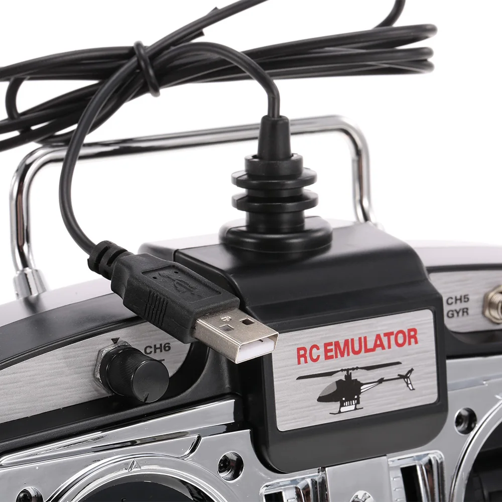 16 в 1 6CH USB Эмулятор полета эмулятор для радиоуправляемого вертолета самолета FPV