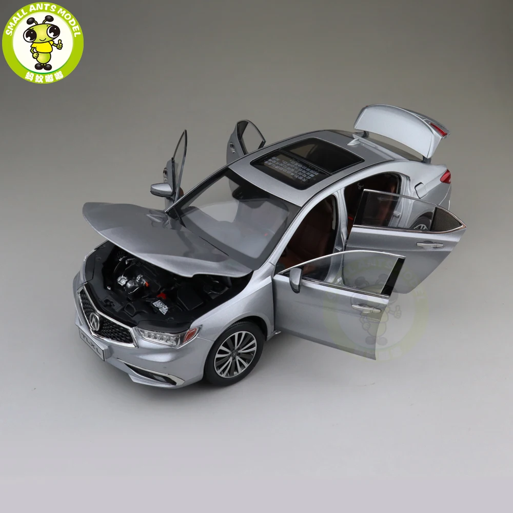 1/18 ACURA TLX L TLX-L литая под давлением Металлическая Модель автомобиля игрушки для детей мальчик девочка подарок коллекция хобби серебро