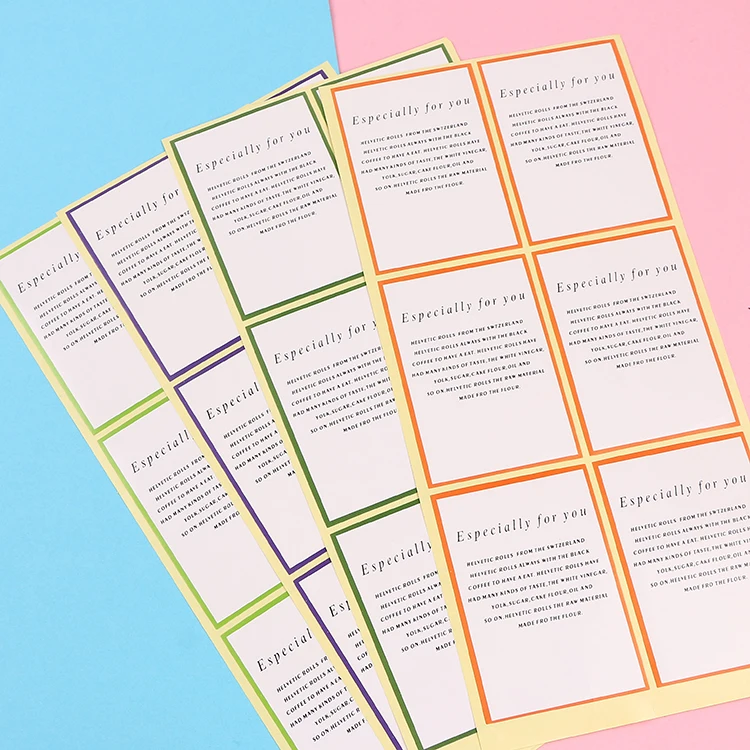 Kitchen Adhesive paper square cake packaging sealing paste Cupcake Marffin box decoration label Stickers 300pcs/lot | Дом и сад