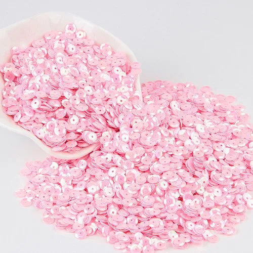 AB pink Блестки 6 мм чашки ПВХ круглые пайетки свободные блестки для дома вечерние свадебные украшения для шитья DIY аксессуары 1600pcs20g - Цвет: AB pink