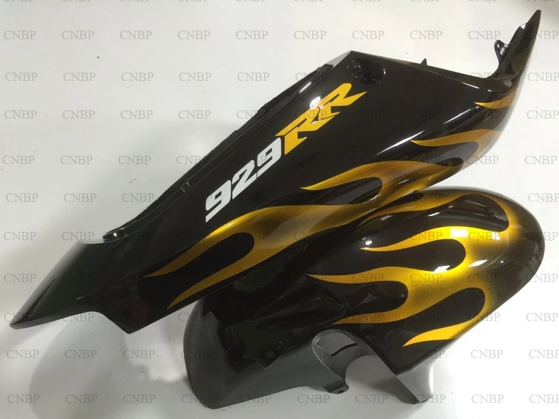 CBR 929RR 2000 - 2001 Пластиковые обтекатели CBR900 929 00 01 кузов CBR929RR Черная желтая рамка