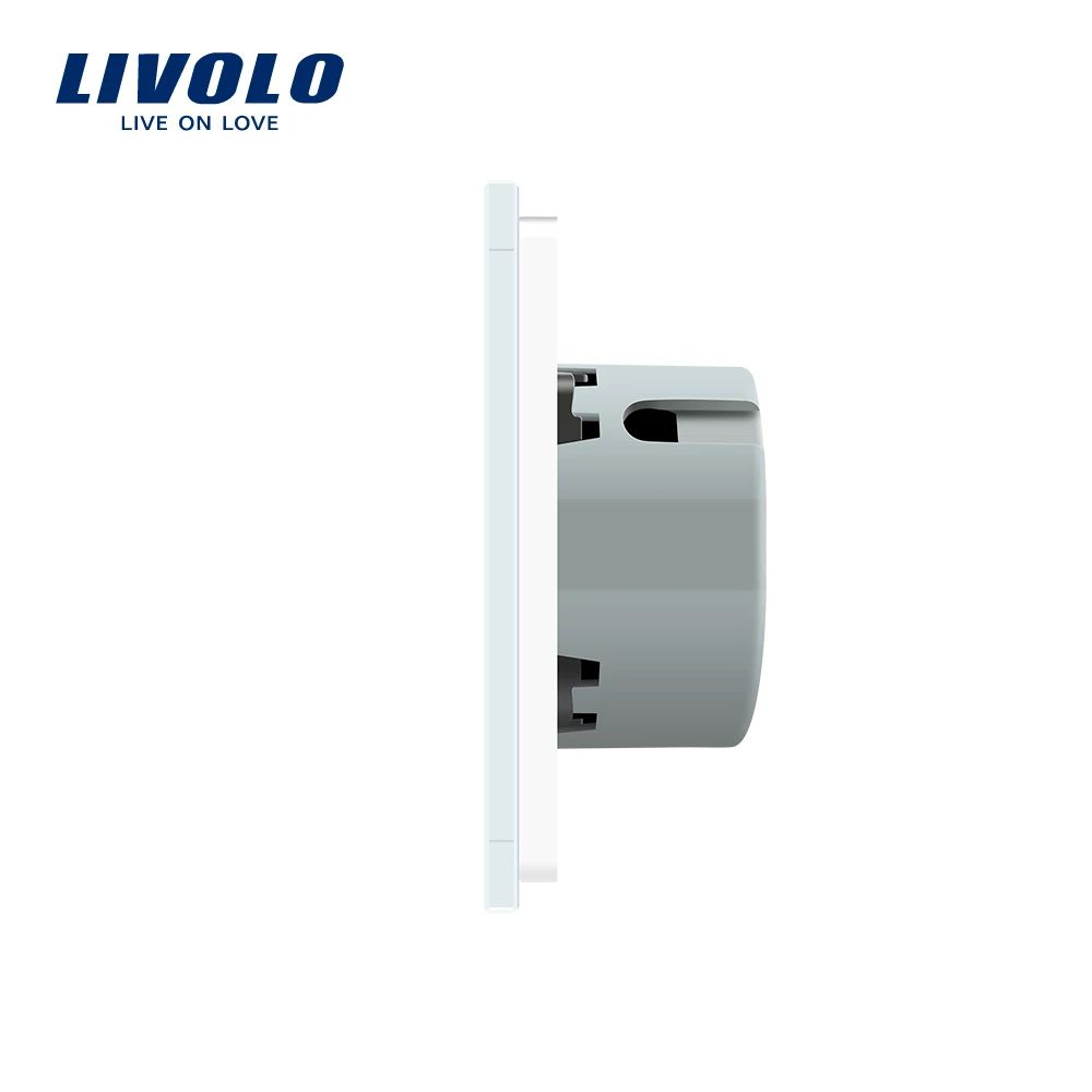 Livolo/Стандартный сенсорный дистанционный переключатель белый с украшением в виде