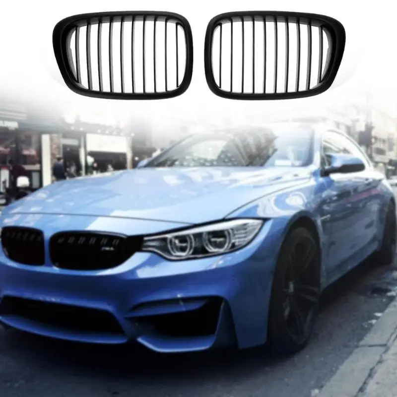 Передняя решетка радиатора для BMW E39 518 520 523 525 528 530 1999 2003 1 пара матовые черные