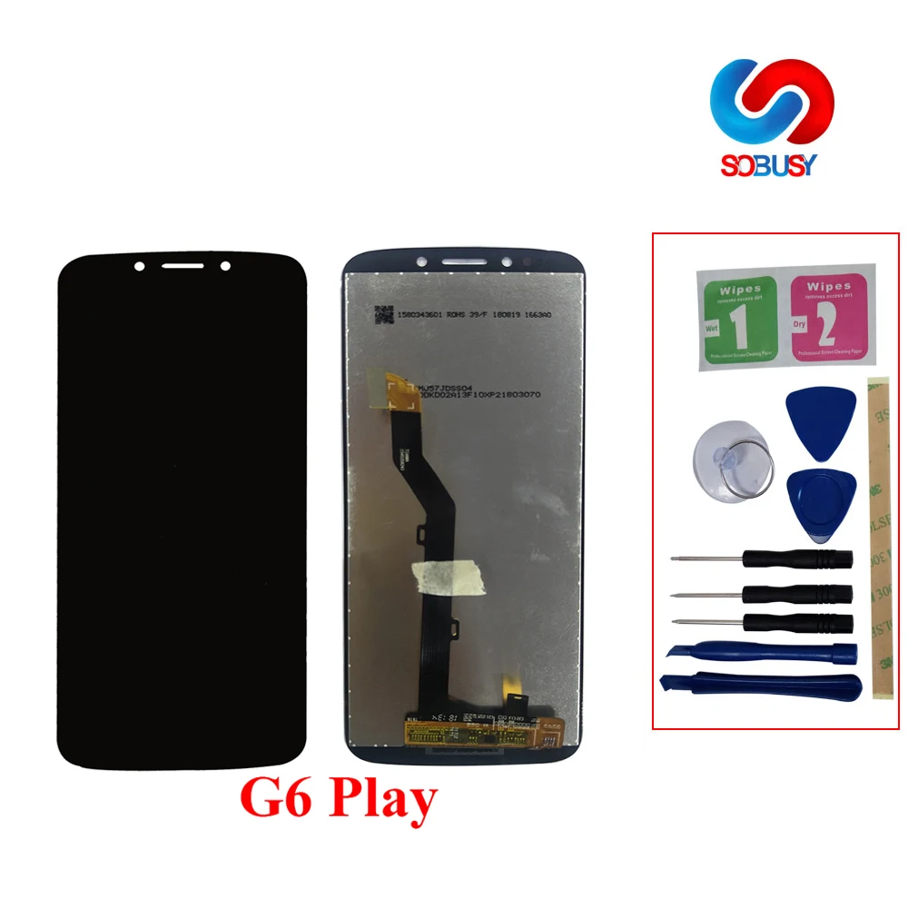 Высокое качество 5 7 "экран для Motorola Moto G6 Play XT1922 ЖК дисплей сенсорный экран