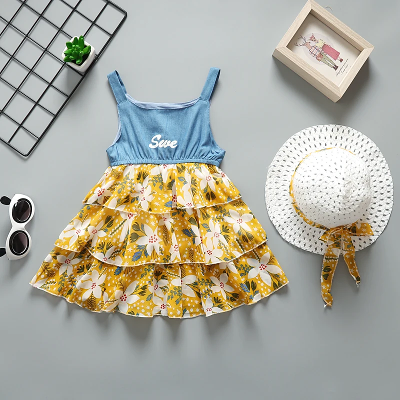 Girls summer dress 2020 kids fashion casual sleeveless mesh princess dresses for girls children wedding party clothing | Детская одежда