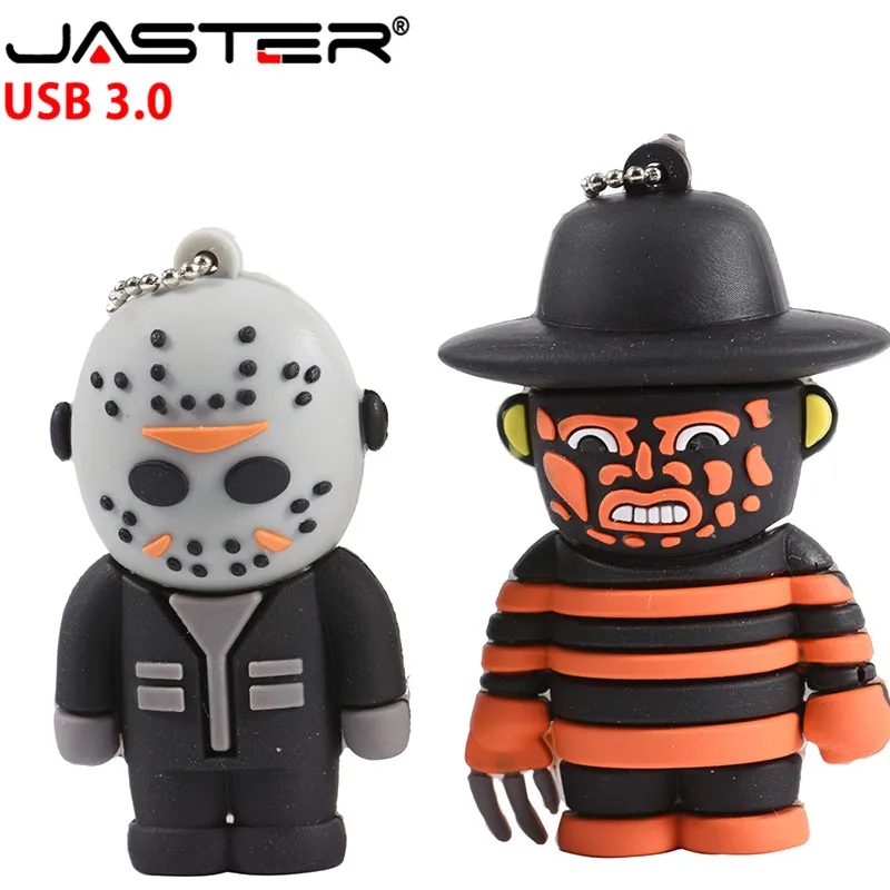 JASTER мультфильм USB 3,032G Фредди против Джейсона карта памяти, Флеш накопитель 64G Флешка U диск 4GB 8GB 16GB USB флэш-накопитель
