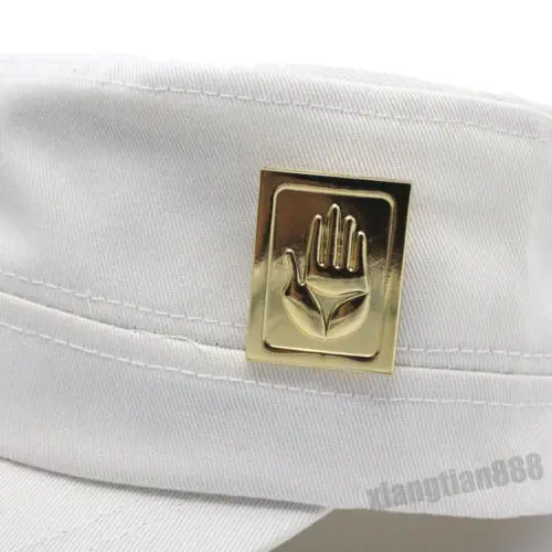 Горячая аниме JoJo's Необычные Приключения Jotaro Kujo ver./Joseph Ver. Шапка+ значок косплей подарок отаку