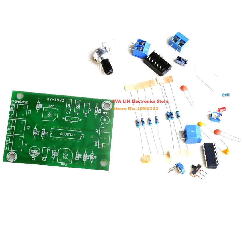 WS16 DC 12 В ICL8038 монолитный генератор сигналов DDS DIY наборы модульная треугольная