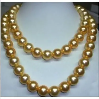 

Оптом подлинное 33 "10-11 мм Южное море Золотое жемчужное ожерелье> Продажа ювелирное изделие Бесплатная доставка