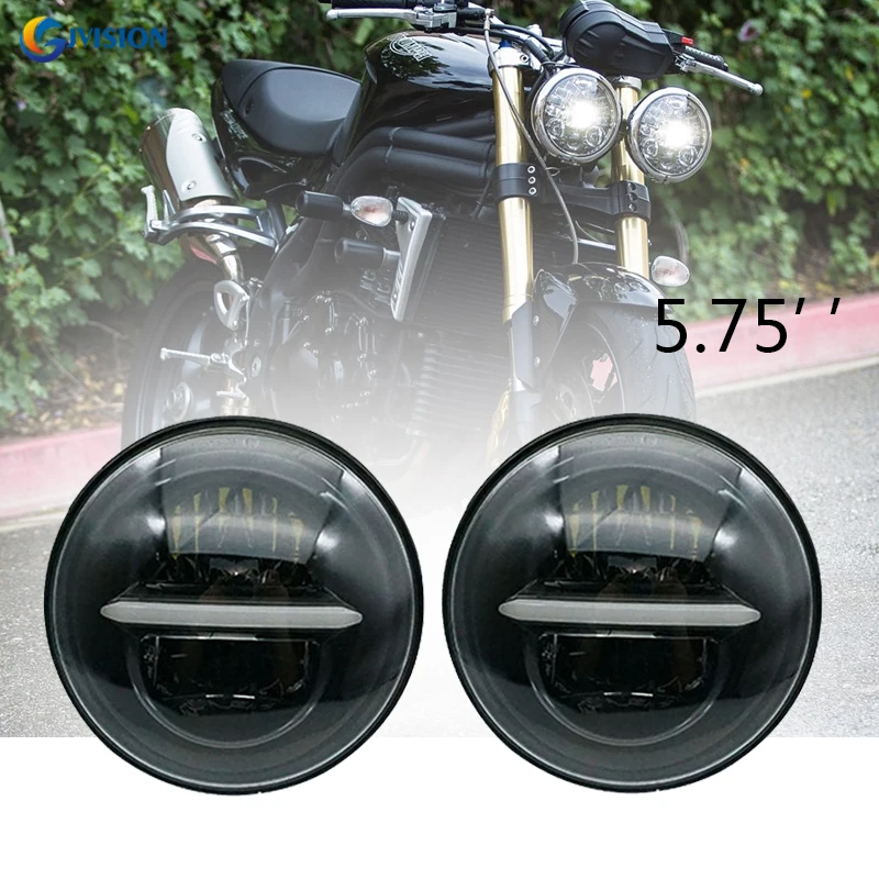 Налобный фонарь светодиодный 5 75 дюйма 3 скорости для Dyna Iron 883 3/4 дюйма| |