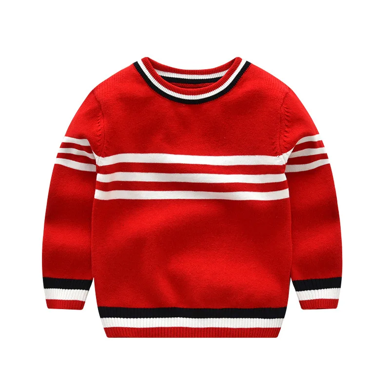 Одежда для новорожденных полосатые свитера детей и мальчиков Модное Новое