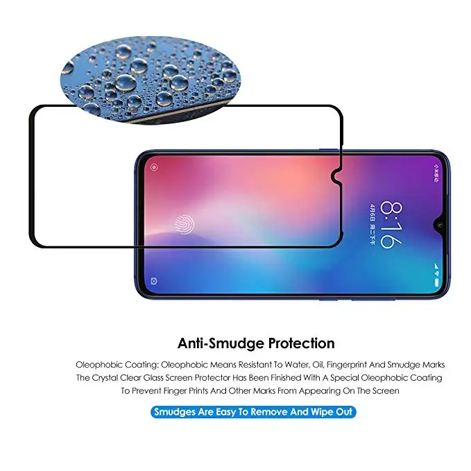 100 шт./лот Xiaomi mi 9 SE 9SE полное покрытие Закаленное стекло Защитная пленка для экрана
