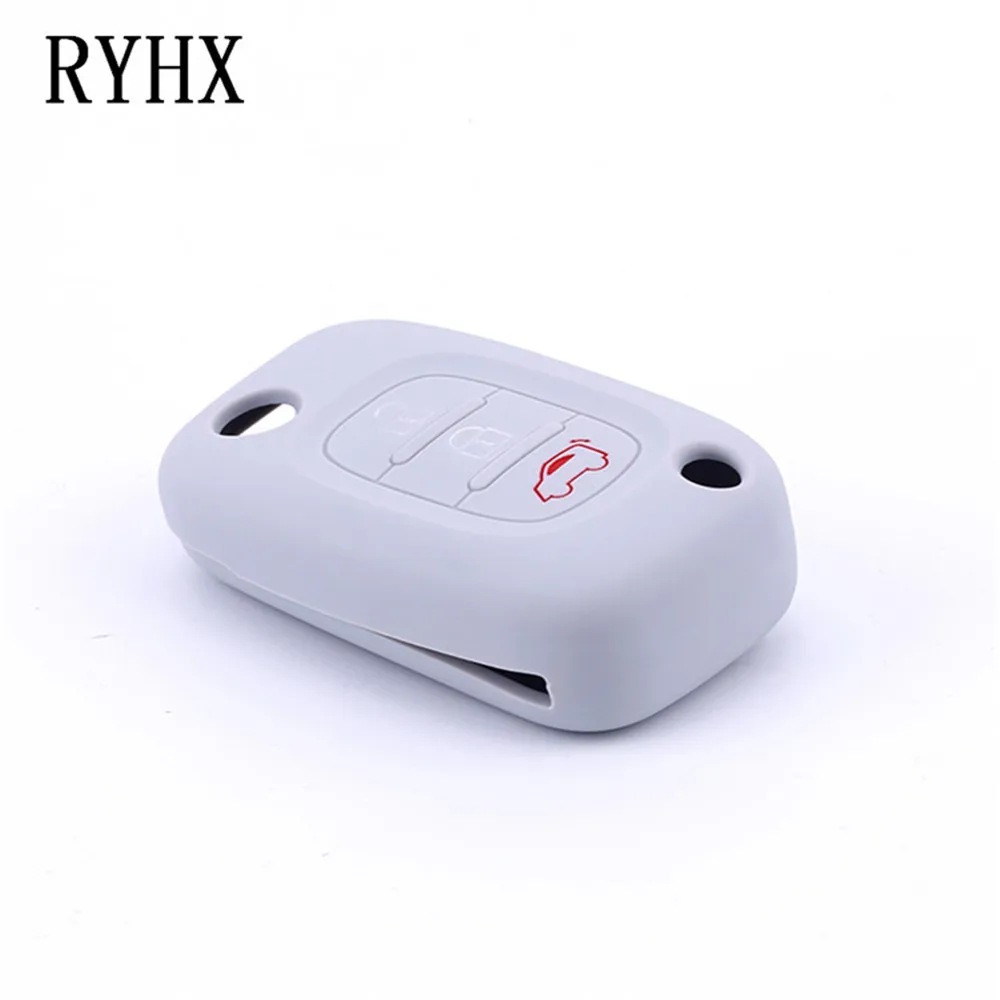 3 Buttons Silicone Rubber Car Key Case Cover for LADA Vesta Granta XRay Kalina Priora Sedan Sport Renault fit Benz | Автомобили и