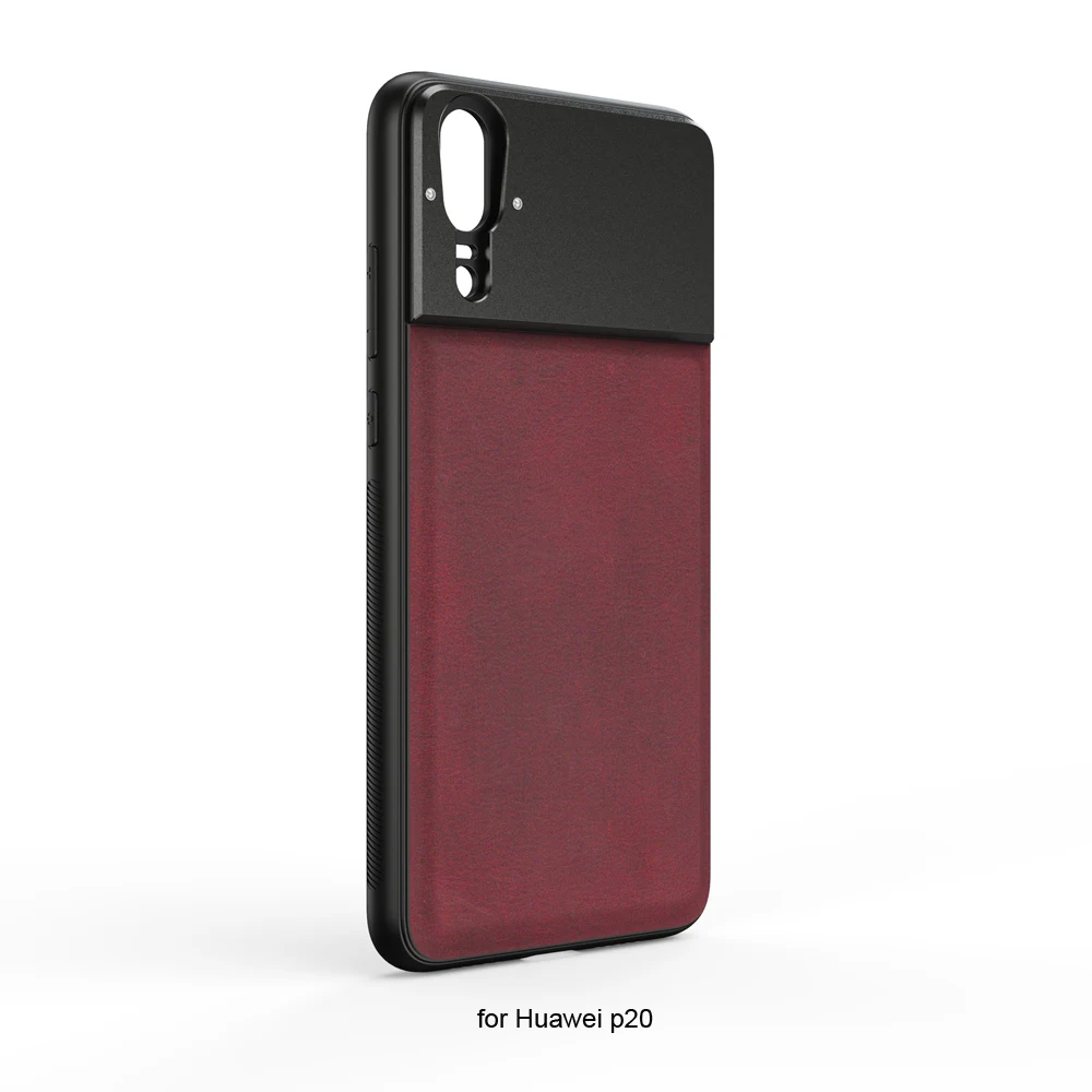 for Huawei p20 APEXEL высококачественный алюминиевый сплав+ кожаный чехол для телефона с резьбой 17 мм для iPhone X XS max huawei p20 p30 pro для объективов телефонов - Цвет: for Huawei p20