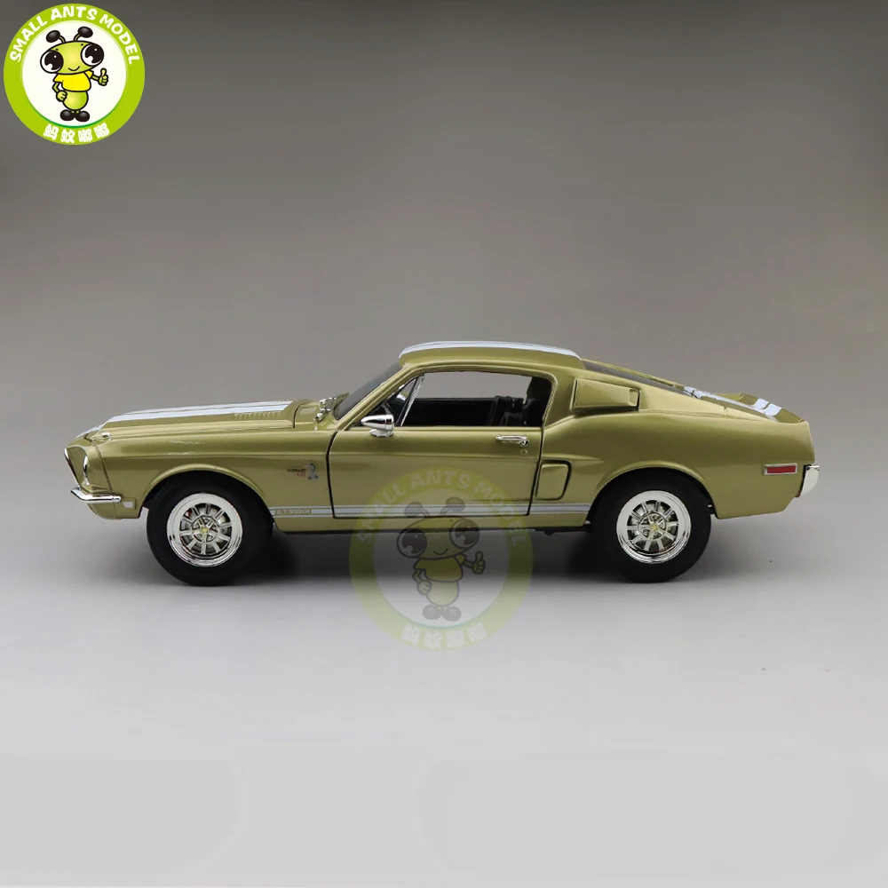 1/18 1968 Ford Shelby Mustang GT-500KR дорожный знак литая модель автомобиля игрушки для мальчиков и девочек подарок
